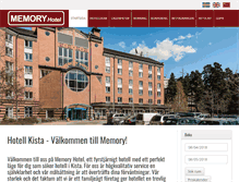 Tablet Screenshot of memoryhotel.se